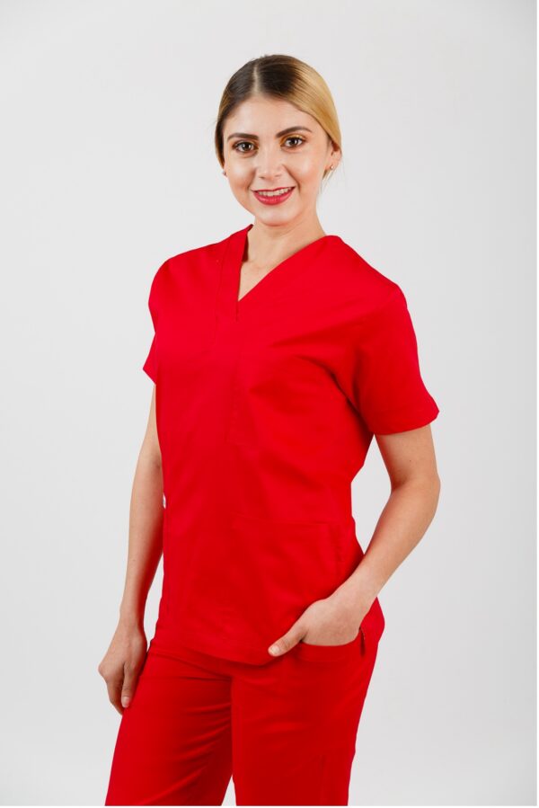Imagen 1 CONJUNTO QUIRÚRGICO UNISEX ROJO