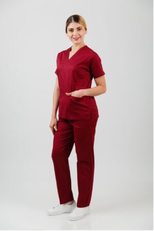 CONJUNTO QUIRÚRGICO UNISEX VINO