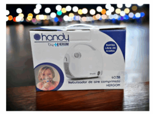 Nebulizador De Compresor Hergom Adulto Y Niños Blanco 110v