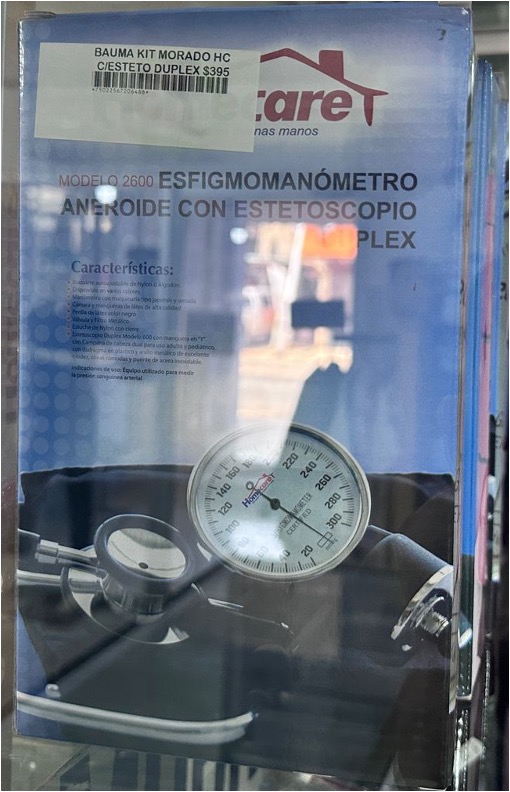 Efigmanometro aneroide con estetoscopio dúplex