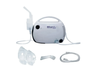 Nebulizador De Compresor Hergom Adulto Y Niños Blanco 110v