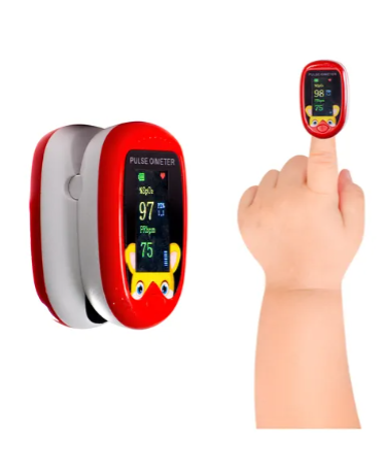 Oxímetro Pediatrico Pulso Recargable Oled Hermed + Correa recargable