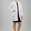 Bata MD 220 Tela CLINIK Solapa Redonda Dama